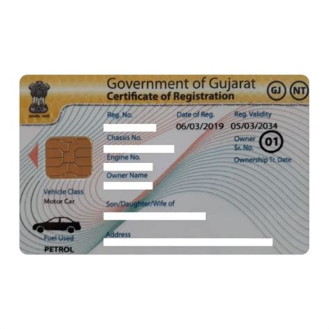 rc book smart card online gujarat|rc pvc card apply online.